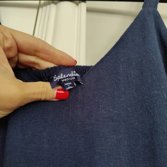 SPLENDID Wynona Linen Blend Maxi Dress | M - Picture 5 of 15